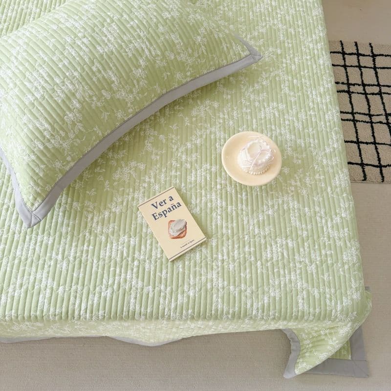布団カバー 三点セット 花柄刺繍キルト