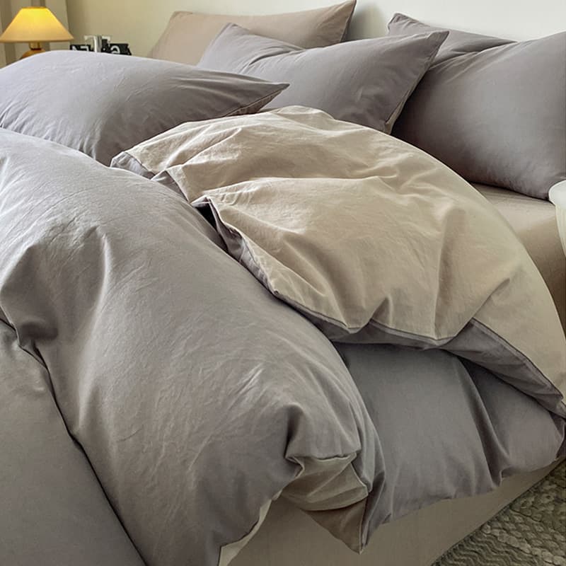 布団カバー 掛布団 至福の眠りバイカラー掛布団カバー