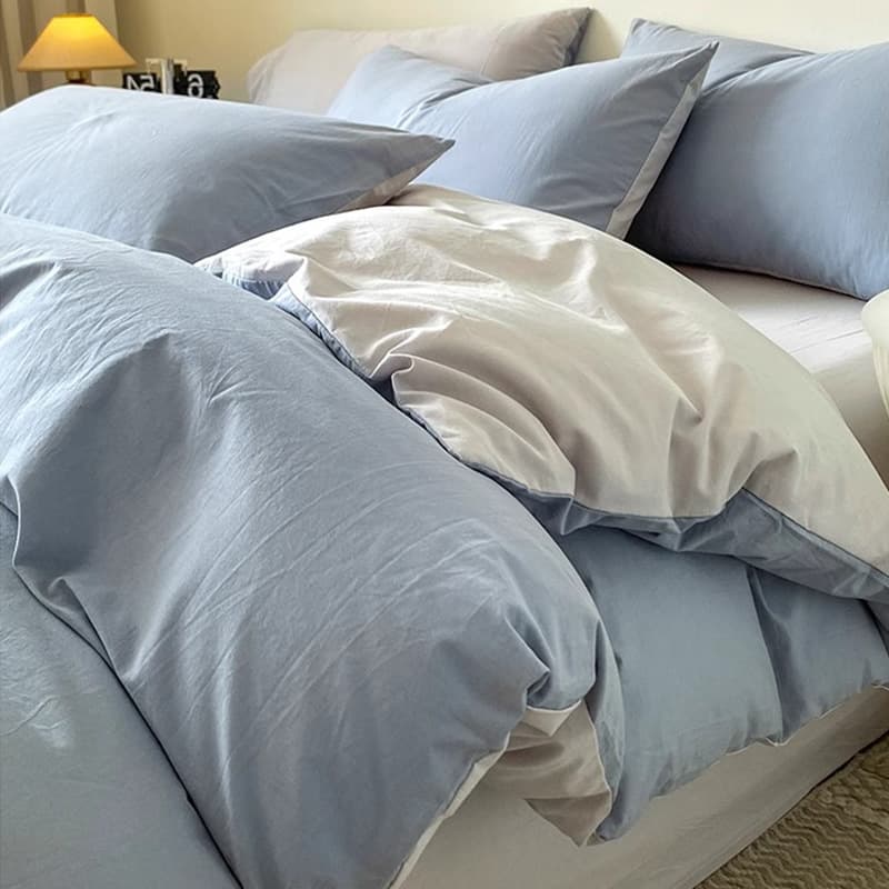 布団カバー 掛布団 至福の眠りバイカラー掛布団カバー
