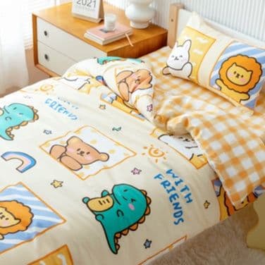 布団カバー 夢いっぱい動物たちの寝具セット