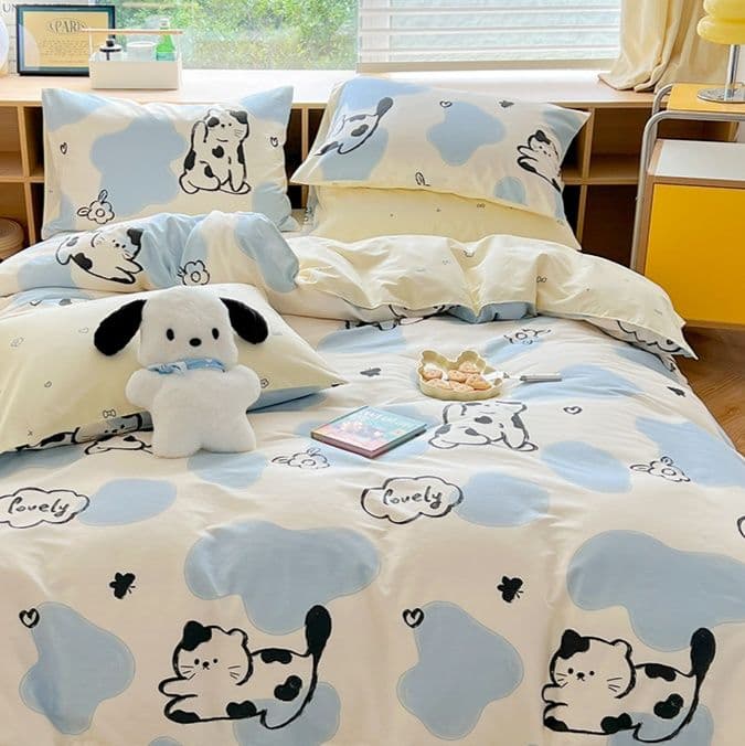 布団カバー 夢いっぱい動物たちの寝具セット